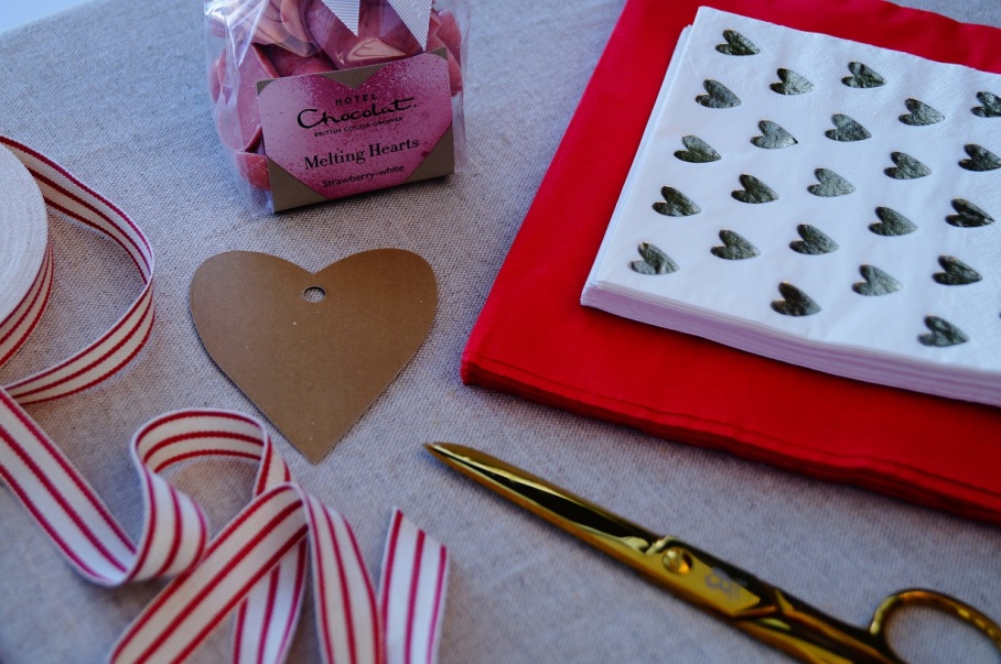 chocs and materials to wrap it